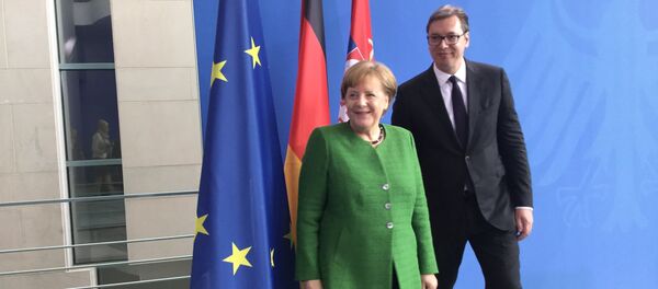 Ангела Меркел и Александар Вучић - Sputnik Србија