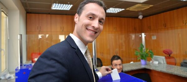 Марко Милачић гласа на председничким изборима - Sputnik Србија