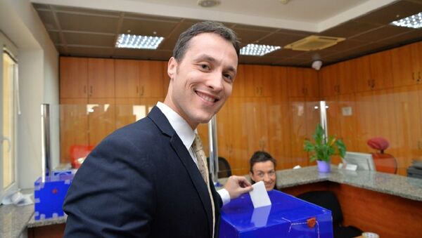 Marko Milačić glasa na predsedničkim izborima - Sputnik Srbija