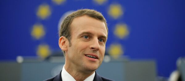 Емануел Макрон у Европском парламенту - Sputnik Србија