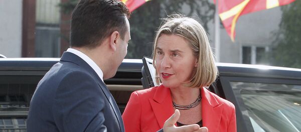 Zoran Zaev i Federika Mogerini - Sputnik Srbija