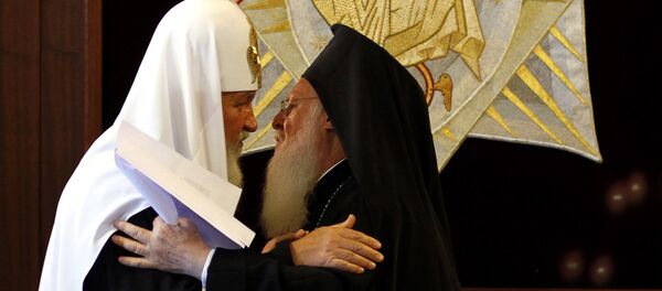 Патријарх Кирил и Патријарх Вартоломеј - Sputnik Србија