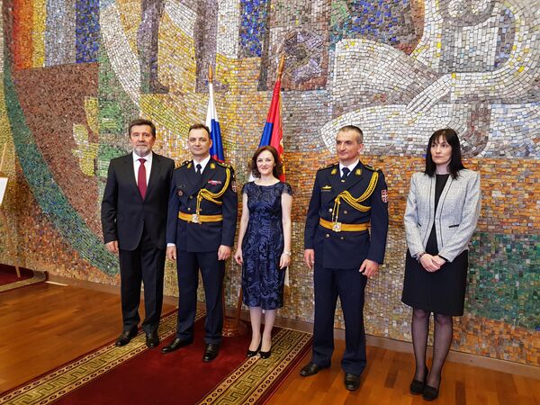 Прослава Дана војске Србије у амбасади у Моксви Прослава Дана војске Србије у амбасади у Моксви - Sputnik Србија