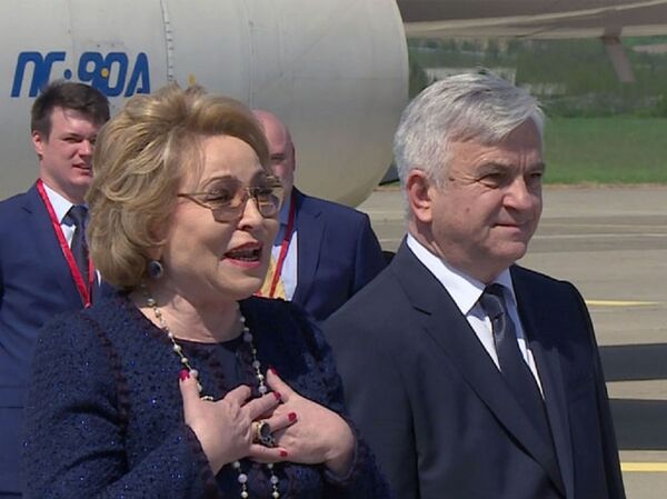 Председница горњег дома парламента Русије Валентина Матвијенко - Sputnik Србија