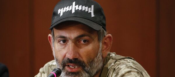 Никол Пашињан, лидер опозиције у Јерменији Никол Пашињан, лидер опозиције у Јерменији - Sputnik Србија