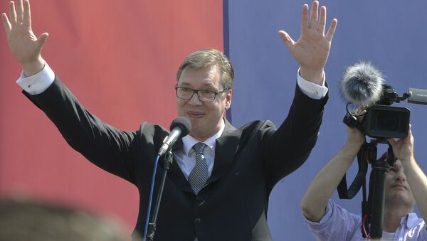 Predsednik Srbije Aleksandar Vučić u Nišu - Sputnik Srbija
