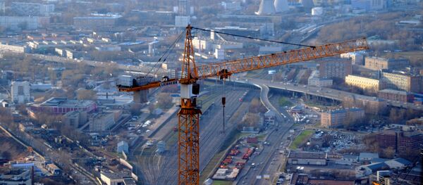 Вид с 89-го этажа Башни Федерация-Восток делового комплекса Москва-Сити, где открылась самая высокая смотровая площадка в Европе Вид с 89-го этажа Башни Федерация-Восток делового комплекса Москва-Сити, где открылась самая высокая смотровая площадка в Европе - Sputnik Србија