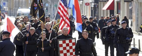 Ustaše marširaju centrom Zagreba - Sputnik Srbija