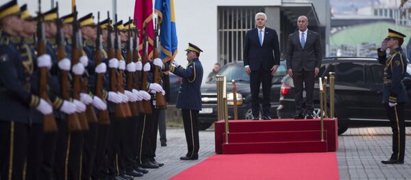 Душко Марковић и Рамуш Харадинај Душко Марковић и Рамуш Харадинај - Sputnik Србија