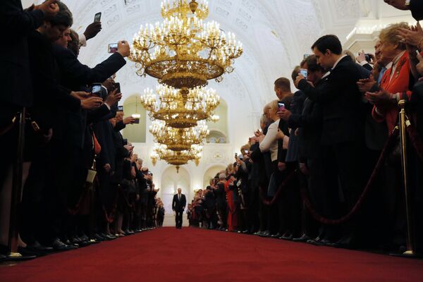 Снага, просперитет и слава: Фотографије које су обележиле Путинову инаугурацију - Sputnik Србија