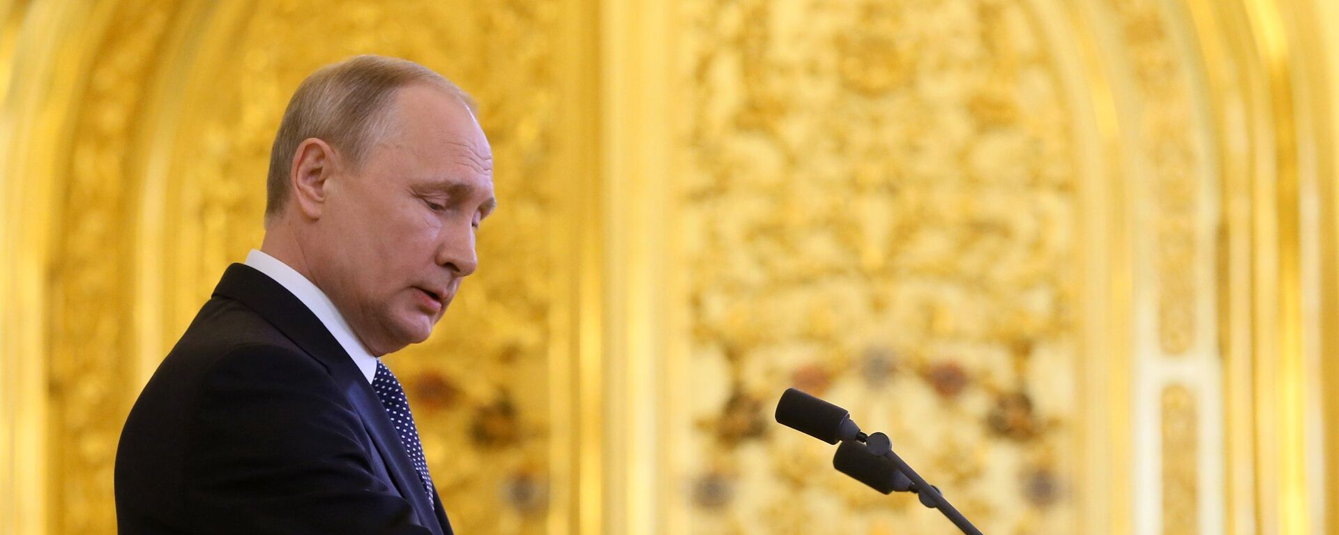 Predsednik Rusije Vladimir Putin tokom ceremonije inauguracije u Kremlju - Sputnik Srbija, 1920, 05.04.2023