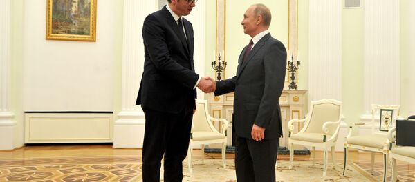 Александар Вучић и Владимир Путин Александар Вучић и Владимир Путин - Sputnik Србија