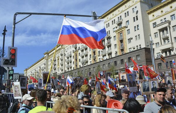 Акција Бесмртни пук у Москви, Русија Акција Бесмртни пук у Москви, Русија - Sputnik Србија