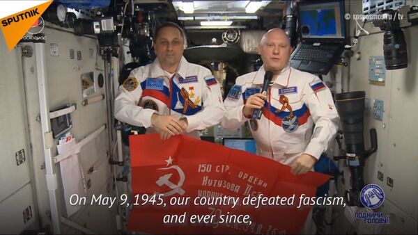 Ruski kosmonauti čestitaju Dan pobede - Sputnik Srbija