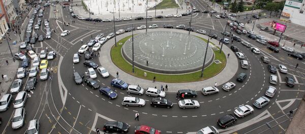 Трг Славија током протеста таксиста - Sputnik Србија