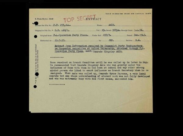 Информација коју је МИ 5 доставила кртица из Комунистичке партије. - Sputnik Србија