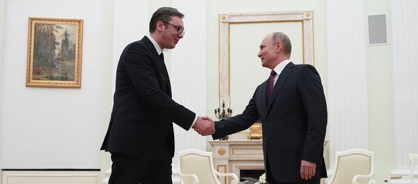 Александар Вучић и Владимир Путин Александар Вучић и Владимир Путин - Sputnik Србија