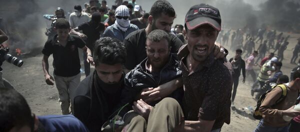 Veliki protest Palestinaca u Gazi - Sputnik Srbija