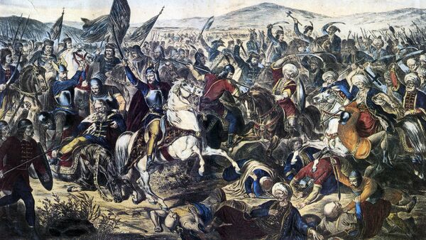 Ulje na platnu Kosovska bitka Adama Stefanovića iz 1870. godine - Sputnik Srbija