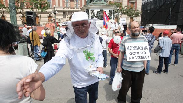 Протест против ГМО у Београду - Sputnik Србија