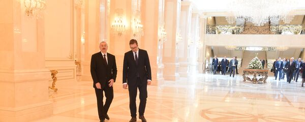 Председник Азербејџана Илхам Алијев и председник Србије Александар Вучић - Sputnik Србија