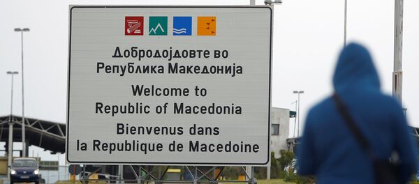 Табла Добродошли у Македонију Табла Добродошли у Македонију - Sputnik Србија