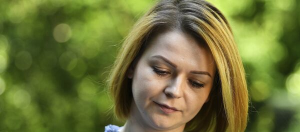 Julija Skripalj tokom intervjua u Londonu Julija Skripalj tokom intervjua u Londonu - Sputnik Srbija