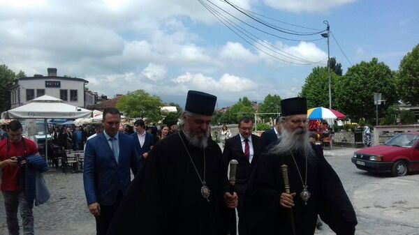 Владика Буенос Аиреса, Јужне и Централне Америке Кирило Бојовић и епископ рашко-призренски Теодосије Шибалић у Призрену код Богословије Владика Буенос Аиреса, Јужне и Централне Америке Кирило Бојовић и епископ рашко-призренски Теодосије Шибалић у Призрену код Богословије - Sputnik Србија