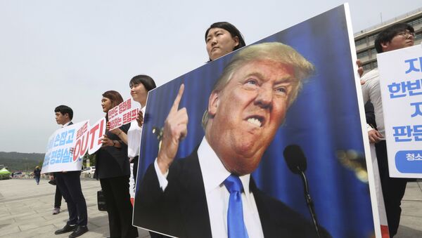 Protest protiv Trampa u Seulu - Sputnik Srbija