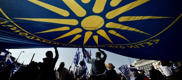Protesti u Atini protiv imena Makedonija - Sputnik Srbija