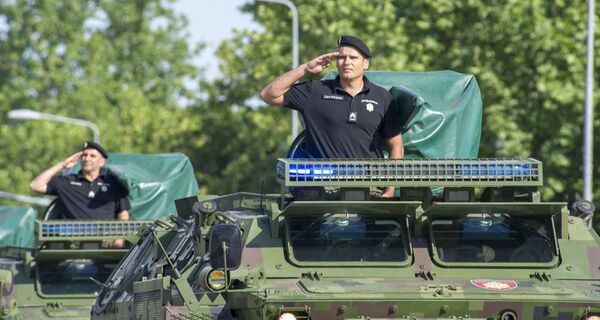 Završne pripreme za centralnu ceremoniju Dana Ministarstva unutrašnjih poslova Završne pripreme za centralnu ceremoniju Dana Ministarstva unutrašnjih poslova - Sputnik Srbija