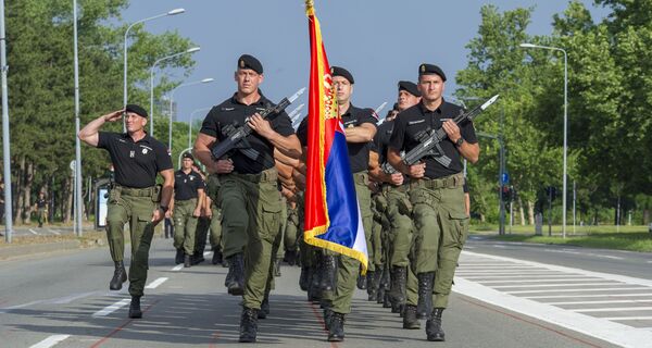 Završne pripreme za centralnu ceremoniju Dana Ministarstva unutrašnjih poslova Završne pripreme za centralnu ceremoniju Dana Ministarstva unutrašnjih poslova - Sputnik Srbija