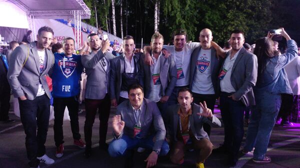 Представници Србије на Арт фудбалу. - Sputnik Србија