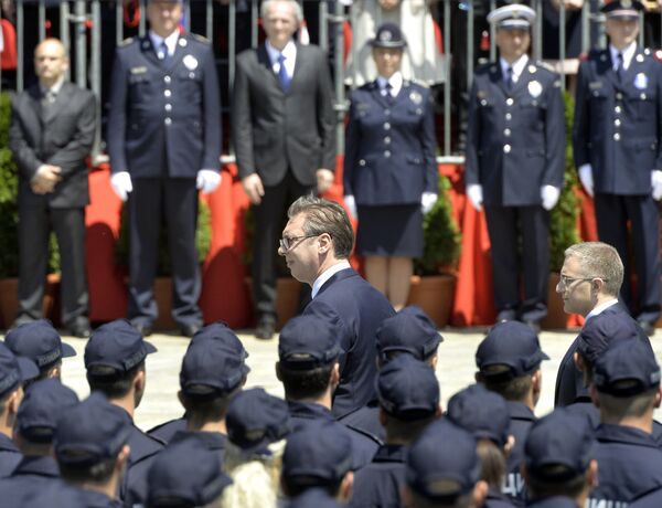 Manifestaciji je prisustvovao i predsednik Srbije Aleksandar Vučić Manifestaciji je prisustvovao i predsednik Srbije Aleksandar Vučić - Sputnik Srbija