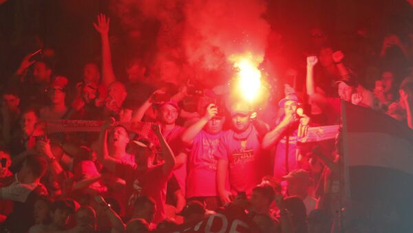 Навијачи Ливерпула на утакмици Лиге шампиона између Реал Мадрида и Ливерпула у Кијеву - Sputnik Србија