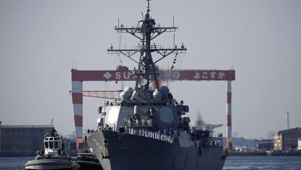 Амерички разарач Милијус долази на заједничке војне вежбе у јапанску луку Јокосука - Sputnik Србија