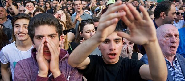 Protesti u Gruziji Protesti u Gruziji - Sputnik Srbija