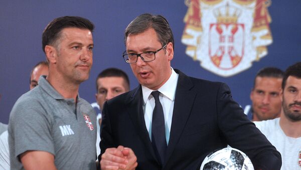 Selektor Srbije Mladen Krstajić i predsednik Srbije Aleksandar Vučić - Sputnik Srbija