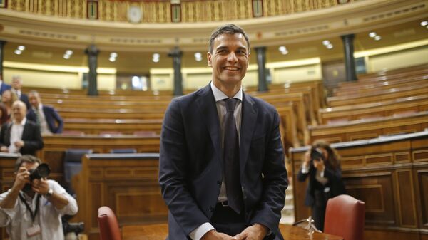 Pedro Sančez je izjavio da neće biti nikakvog zaokreta ni prema EU i što je najvažnije, ni po pitanju secesionizma u Kataloniji - Sputnik Srbija