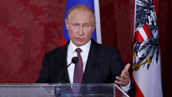 Председник Русије Владимир Путин у посети Аустрији - Sputnik Србија