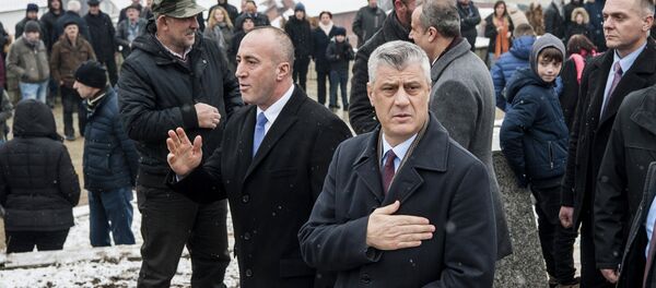 Ramuš Haradinaj i Hašim Tači - Sputnik Srbija