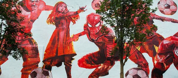 Графит посвећен Светском првенству у фудбалу - Sputnik Србија