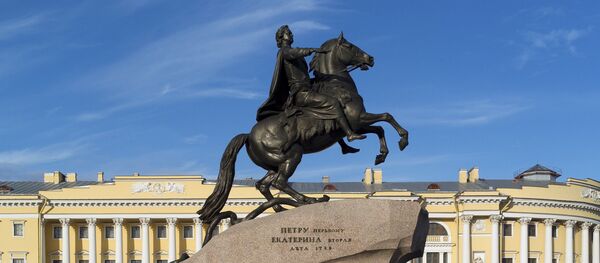 Споменик руском цару Петру I у Санкт Петербургу Споменик руском цару Петру I у Санкт Петербургу - Sputnik Србија