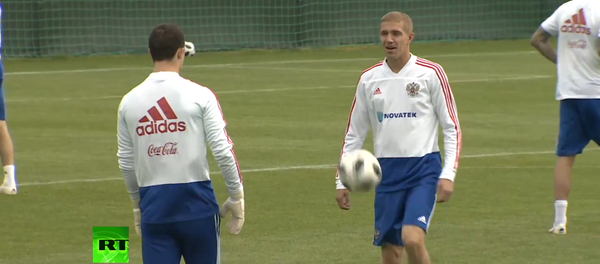 У очекивању Светског првенства: Последње припреме фудбалера репрезентације Русије - Sputnik Србија