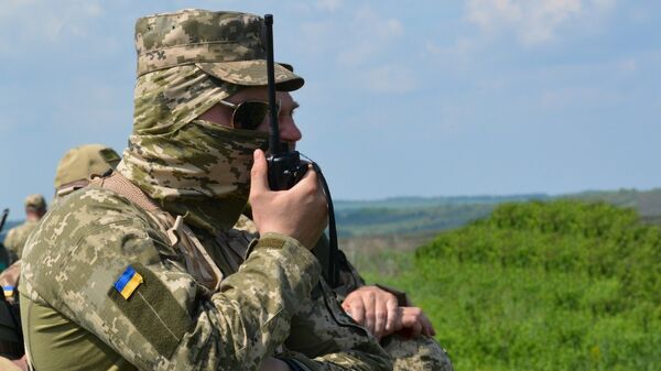 Ukrajinska vojska na kontakt liniji u Donbasu - Sputnik Srbija