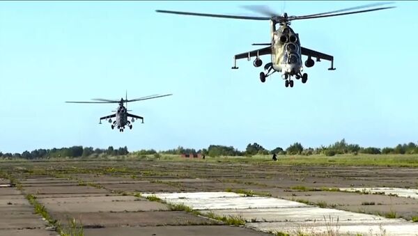 Хеликоптери Балтичке флоте вежбали у Калињинградској области - Sputnik Србија