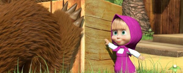 Кадар из цртаног филма Маша и медвед - Sputnik Србија