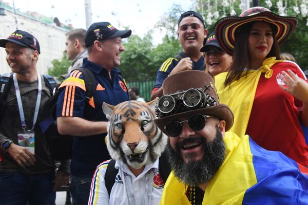 Navijači na ulicama Moskve - Sputnik Srbija