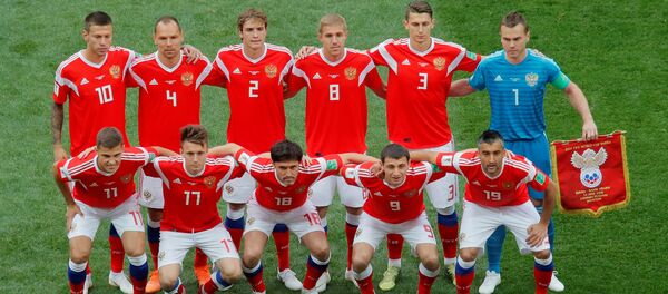 Репрезентација Русије на отварању Мундијала - Sputnik Србија