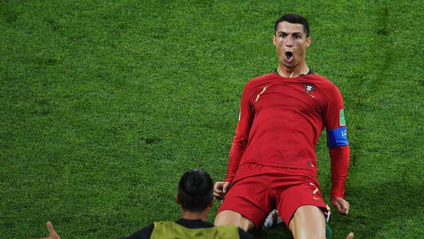 Ronaldo slavi drugi pogodak na meču  - Sputnik Srbija